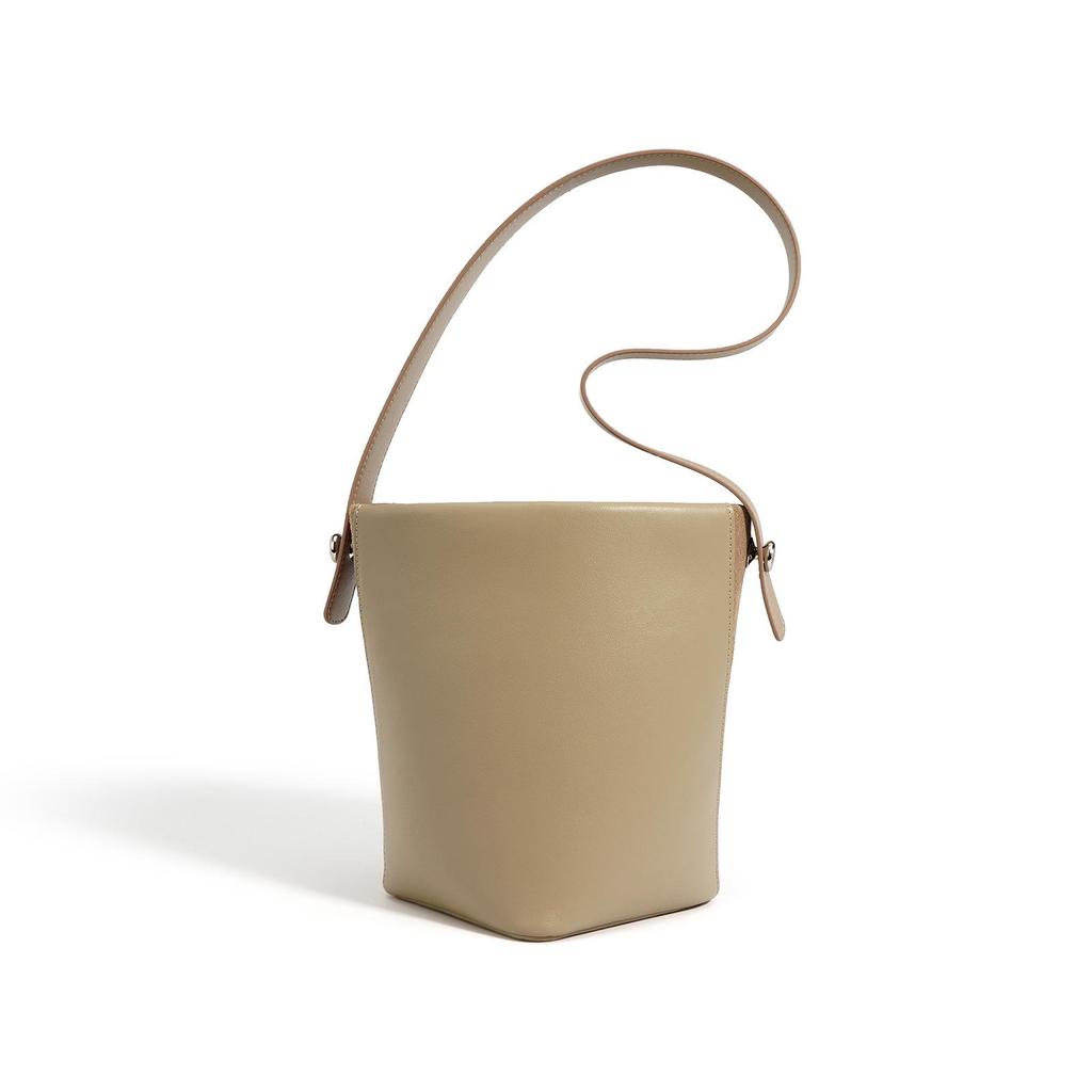 Soft Cowhide Shoulder Bag - Spring/Summer 2025 Minimalist Underarm Bucket Bag for Women