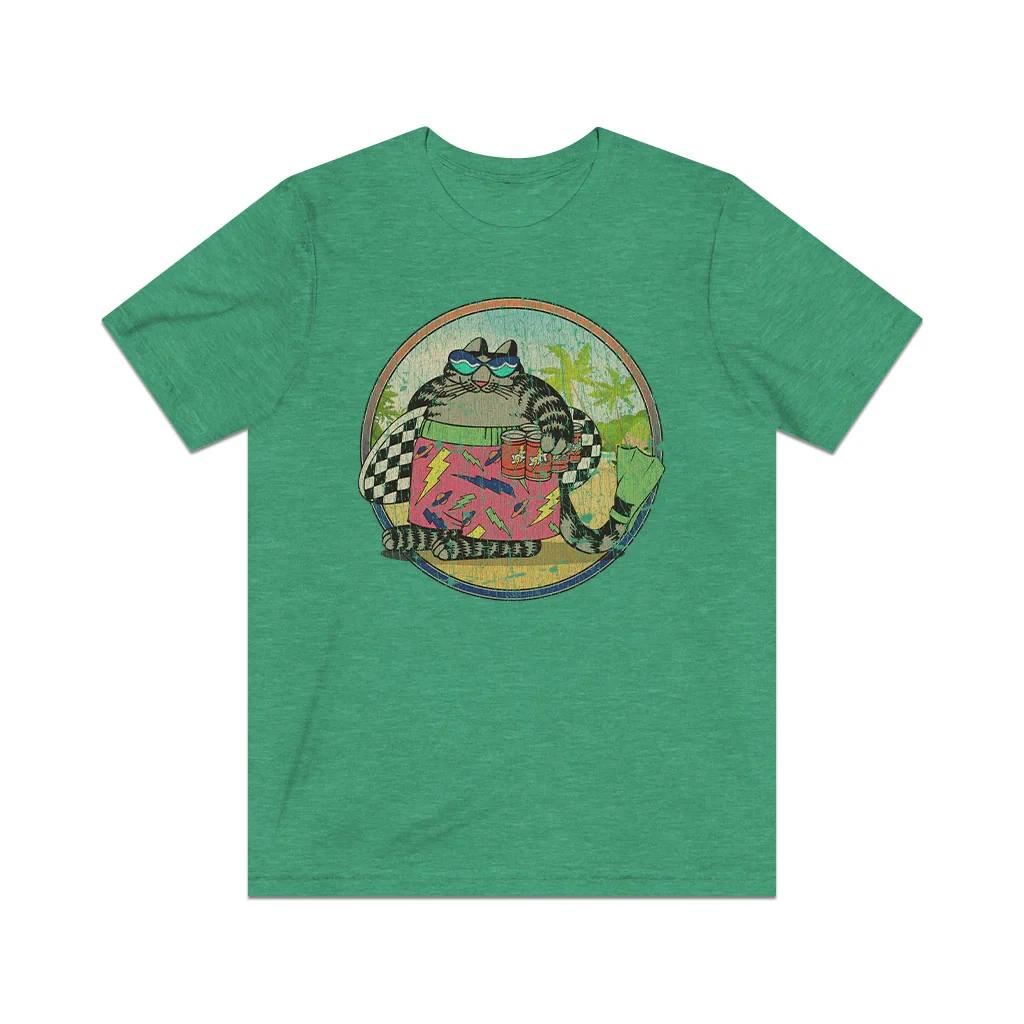 Surf Cat 1980 Vintage Men s T shirt 2XL