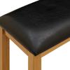 Dining Bench 95 x 32 x 45 cm Solid Oak Black