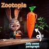 Hot  Zootopia Anime Peripheral Series Judy Recording Pen Cute Carrot Recording Pen Gary Snake Venom Clear Pen Toys