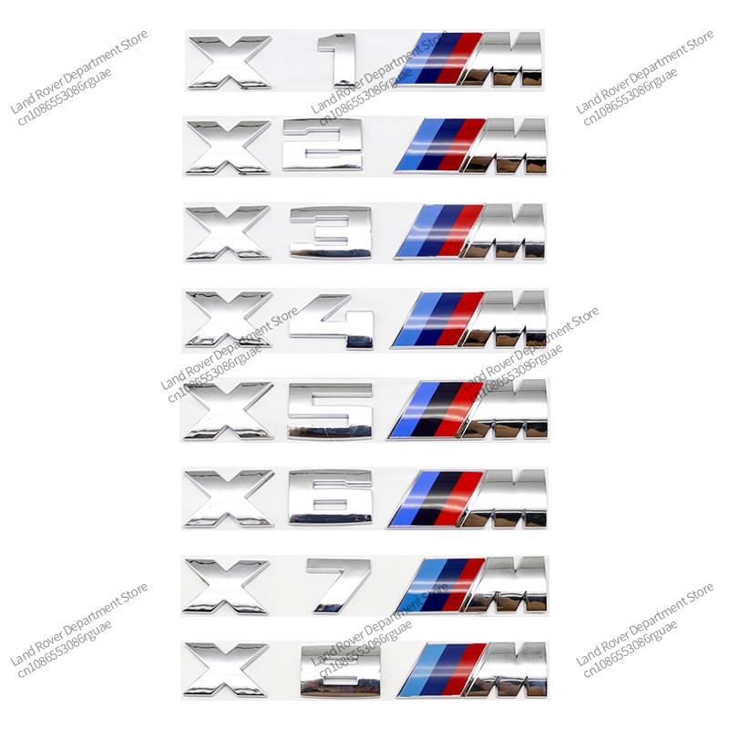 

3D ABS For BMW M Logo X1 X2 X3 X4 X5 X6 X7 E84 E83 F39 F48 G01 Car Letter Rear Trunk Bumper Emblem Sticker Decal Badge Styling X3M серебряный