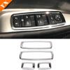 4pcs for Dodge Journey Fiat Freemont 2013-2016 ABS Chrome Car Armrest Door Window Glass Lift Switch Button Frame Cover