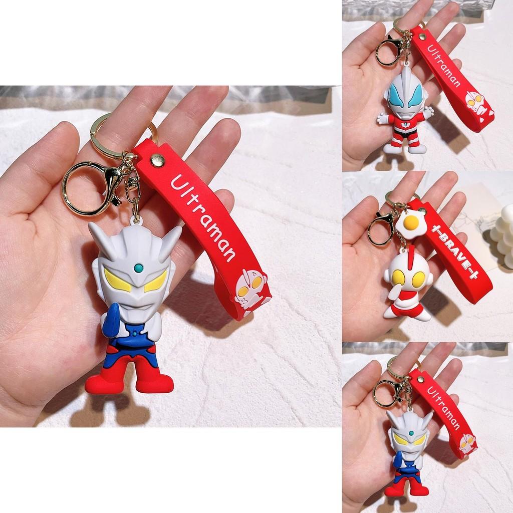 Adorable Ultraman Keychain Silicone Accessories For Backpack And Christmas Tree