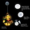 LED Christmas Window Clings Snowman Decorations LED Window Suction Cup Battery Box Christmas Window Clings- Winter Wonderland Xmas Party Supplies