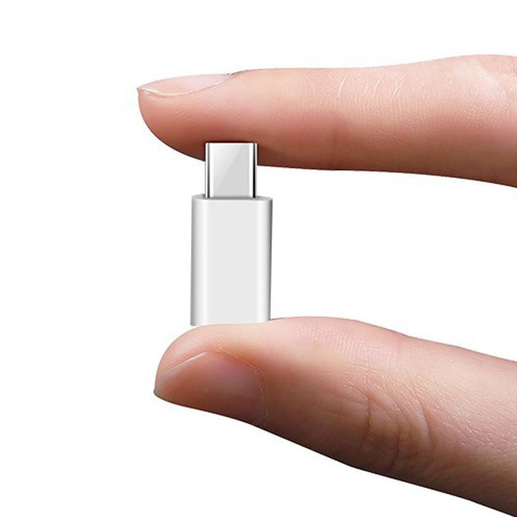 USB Dişi - Type-C Erkek Adaptör Korozyona Dayanıklı Taşınabilir Dönüştürücü Beyaz Şarj ve Veri Aktarımını Destekler