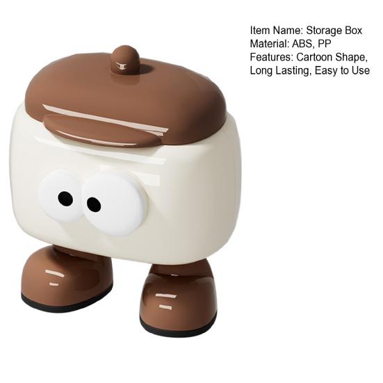 Dávkovač párátek Držák na tužky Kreslený design Multifunkční 2 přihrádky Krytý držák na párátka Stolní úložný box