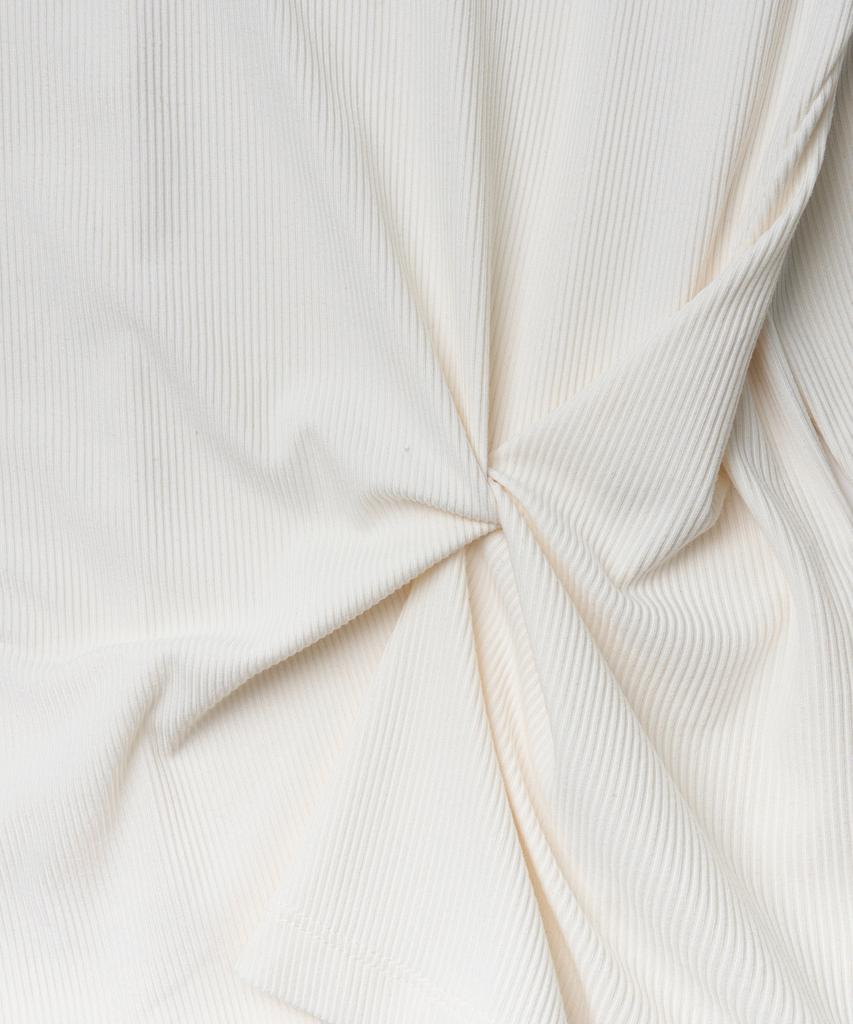TTUDEMENT Twist Jersey Blouse_Ivory