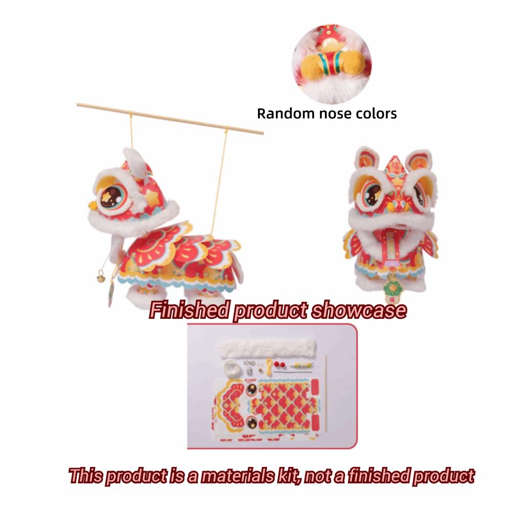 Luminous Handheld Lion Dance Lantern Ancient Festival Lantern Spring Festival