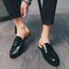 Fashion Spring and summer men's half slippers Fashion and  design styles Party and nightclub 38-46 casual shoes breathable
