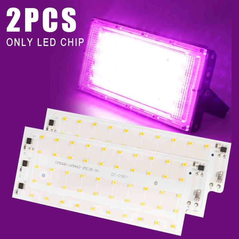 2PCS LED Chip AC 220 50W Floodlight SMD2835 LED Lamp Bead Smart IC No Need Driver For Spotlight DIY Outdoor Flood Light Chip