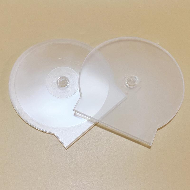 1/3Pcs Transparent Plastic Single Piece Round Disc Case Cd Case Thickened Cd Dvd Disc Box Disc Case Storage Box
