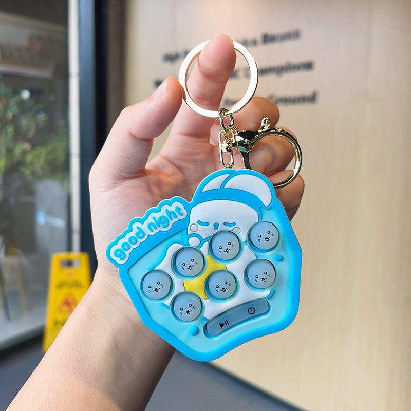 Mini Silicone Fun Whacamole Keychain For Car And Backpack Adorable Gift