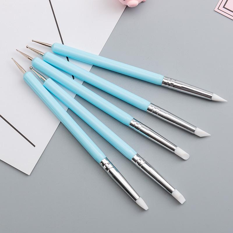 Silicone Soft Tip Double-Ended Dotting & Pressing Pen for Clay Sculpture