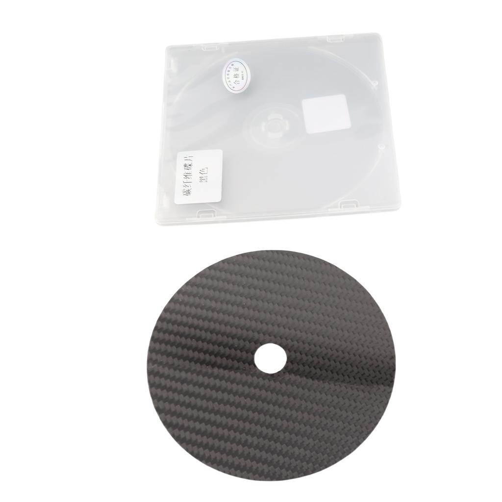 CD DVD Stabilizer Carbon Fiber 0.2mm Tuning Mat Disc Stabilizer for Top Tray Player