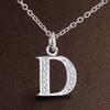 26 letters 925 sterling silver Necklace Pendant Shining 5A Zircon for Women Fashion Wedding Engagement Jewelry GiftsGood product
