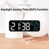 Brightness Adjustment Large Digital Clock 12/24H Format Dual Control Table Clock Desk Clock  School