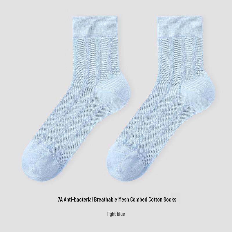 

LangSha Women s 7A Antibacterial Breathable Mid-Calf Sports Socks