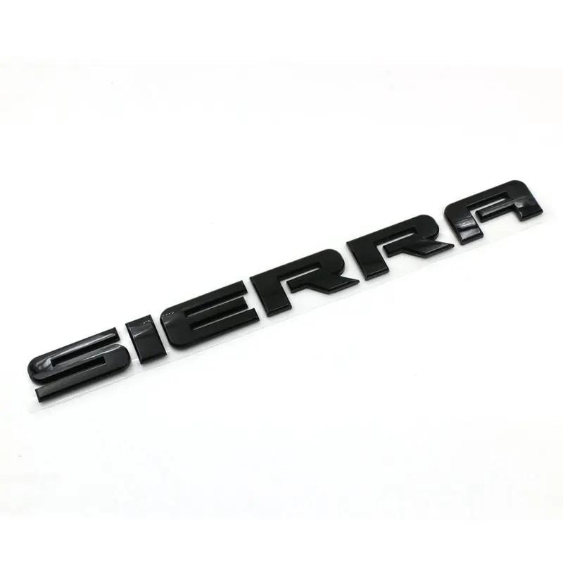 SIERRA new old letter logo car stickers for GMC sierra original rear boot label trunk modified Accessories decoration decals