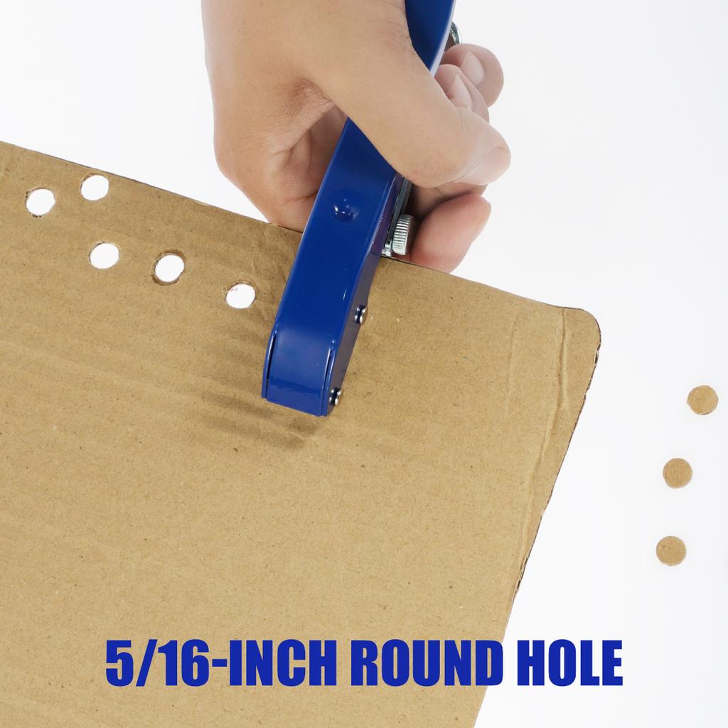 Clește manual de perforare a benzii de margine Instrument de perforare a cardului de 8 mm pentru foi de plastic Hârtie foto PVC ABS Deschizător Clește de mascare a găurilor de unghii