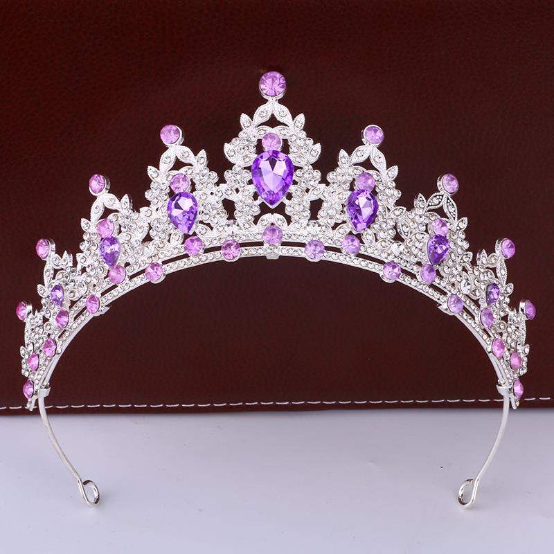 Bridal Crown Headdress Luxury Queen Hairband Wedding Alloy Rhinestone Hair Accessory Crown