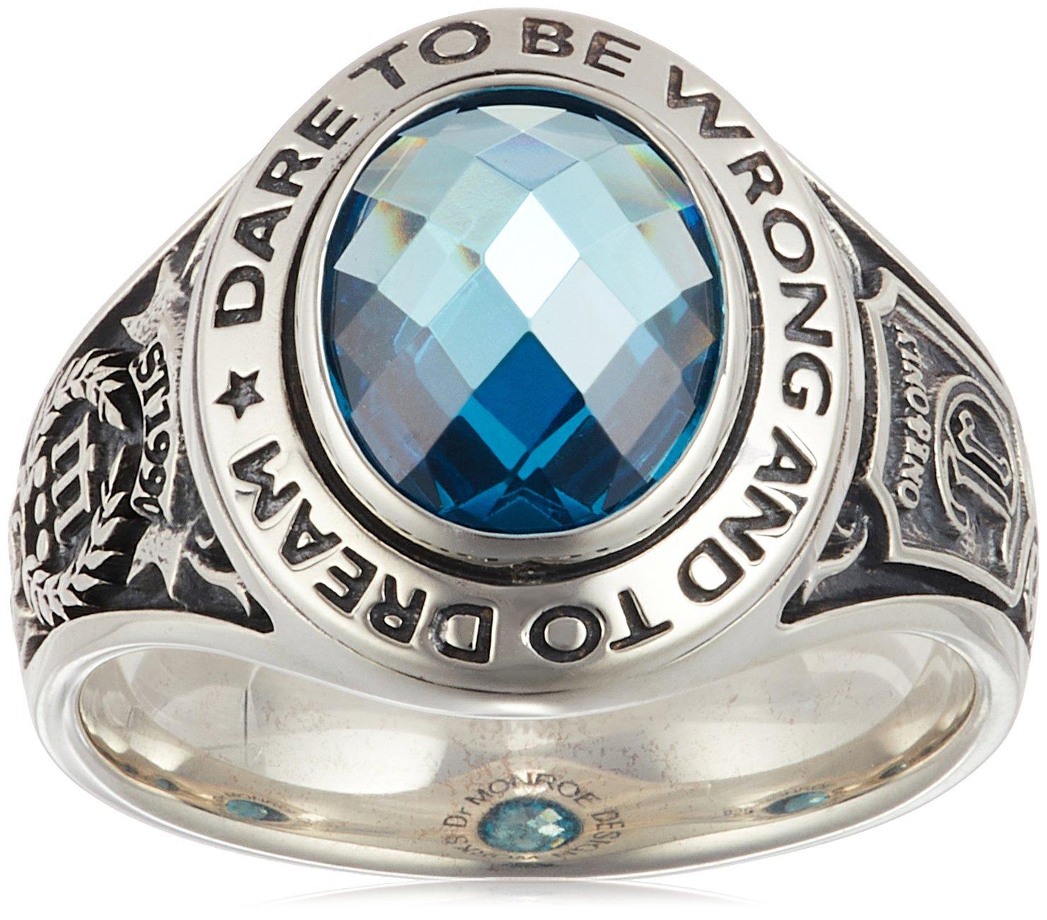 

Monroe Narrow Message College 925 Sterling Blue Cubic Japanese Size 21 Dr. Ring, Silver, Topaz, Zirconia, FC-215-SV-BLCZ-21,