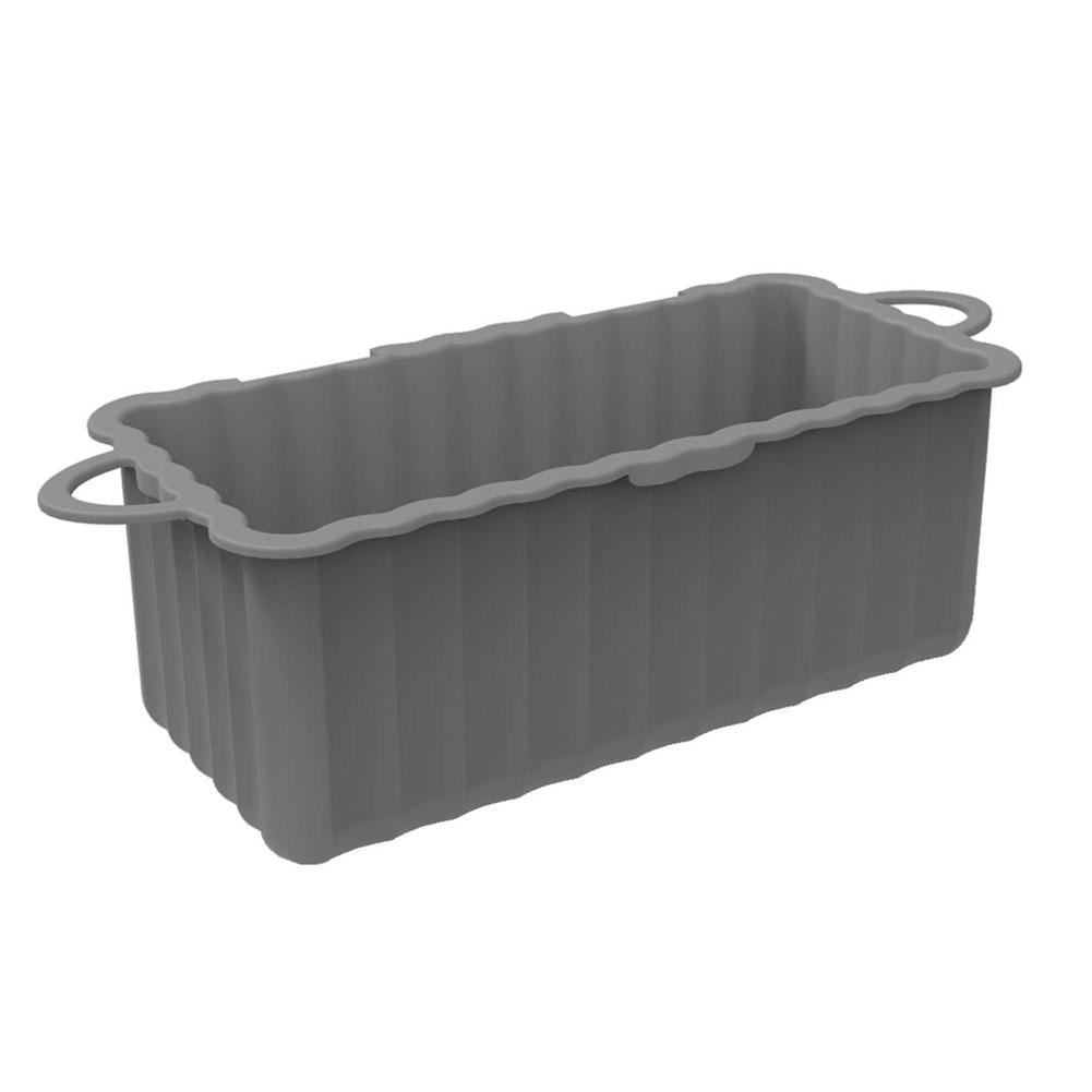 Easy To Clean Silicone Moulds Versatile Baking Moulds 17.6 X 8.9 Cm Rectangular Baking Moulds Easy Demoulding Process серый