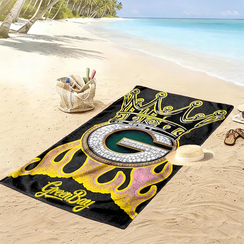 Telo Mare Stampa Green Bay Packers, Grande Morbido Asciugatura Rapida per Spiaggia Campeggio Nuoto