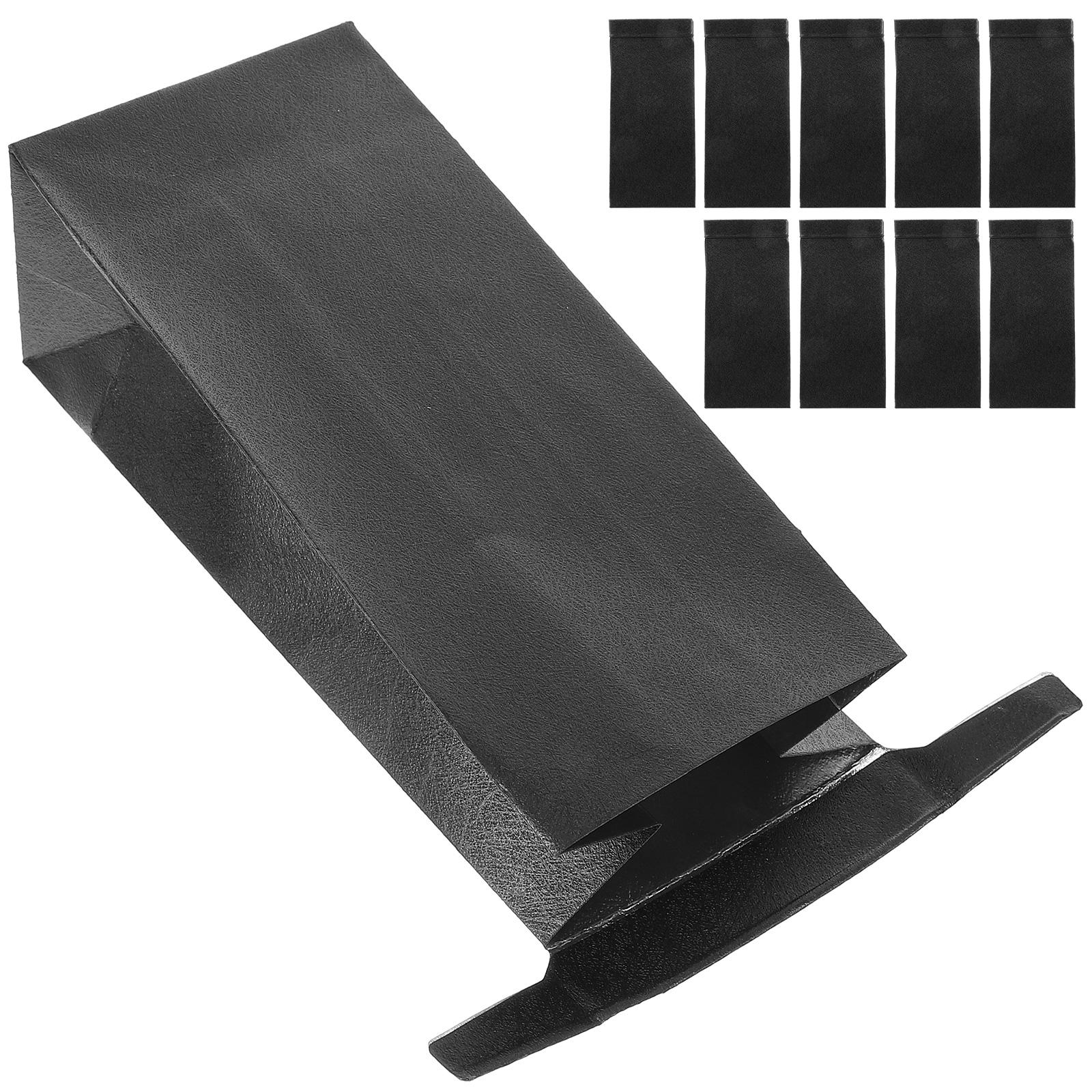 

10 Pcs Vomit Bags Disposable No 2 Bag Travel Emesis Waste Bags Trash Paper Sickness Pregnant Women Car Garbage Household 18x8cm чорний