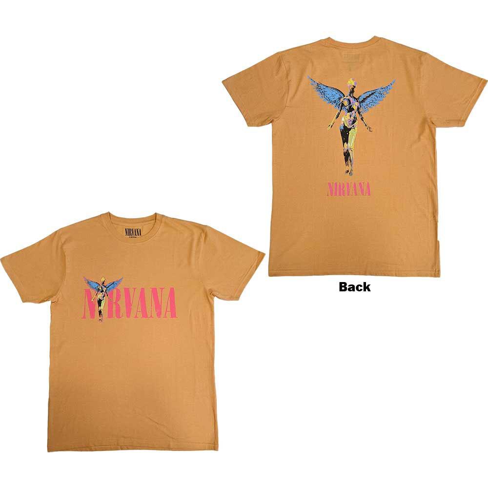 Nirvana - In Utero Angel - Orange t-shirt M