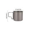 Titan Campingbecher Tasse Tragbar Tourist Outdoor Geschirr Picknick Utensilien Kochgeschirr Küchengeschirr zum Wandern Reisen