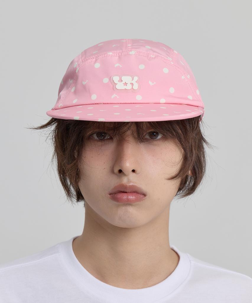 WAIKEI Dolphin Dot Duck Cap Pink