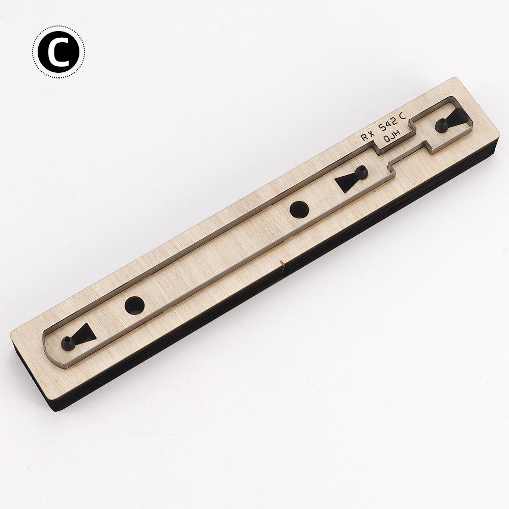 1pc Precision Leather Crafting Knife Mold - Long Handle, Steel Cutting & Stamping Template For Diy Leather Bag Straps
