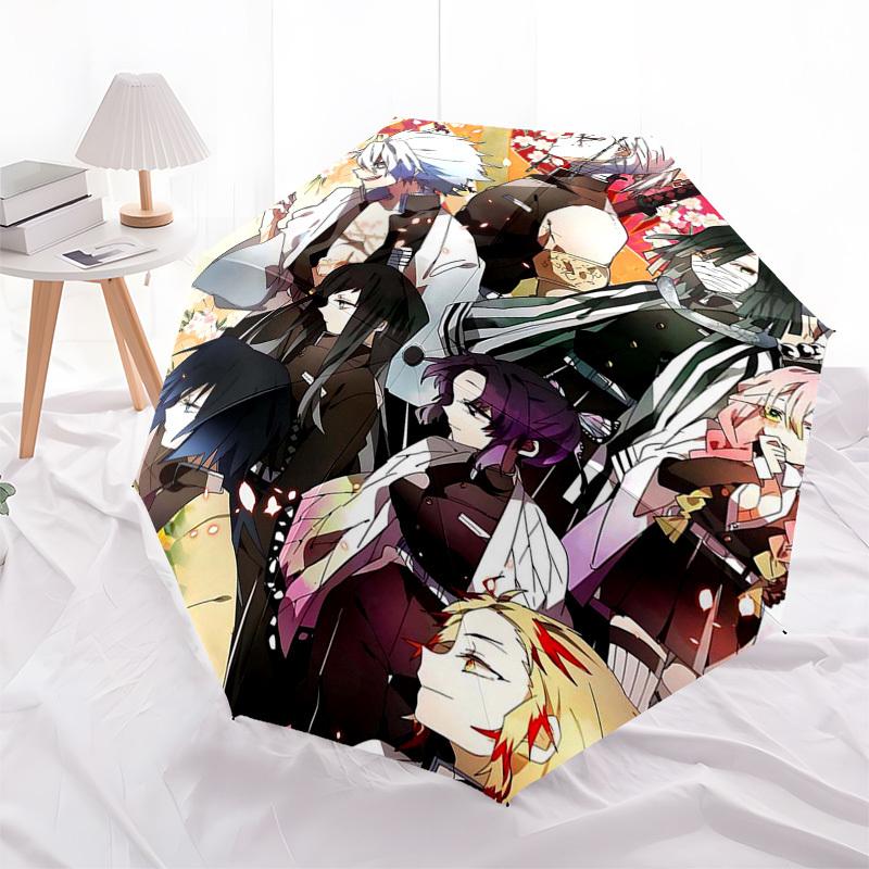 1pc Anime Characters Outdoor Umbrella - Automatic Opening/Closing - Portable 3-Fold Design - 8-Rib Iron Frame - Festival Gift for Fans, Travelers