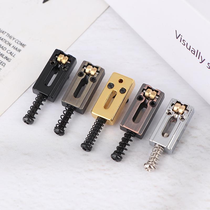 1/6Pcs Zinc Alloy Electric Guitar Roller Bridge Tremolo Saddles For Electric Guitar Replacement Bridge Saddle Set