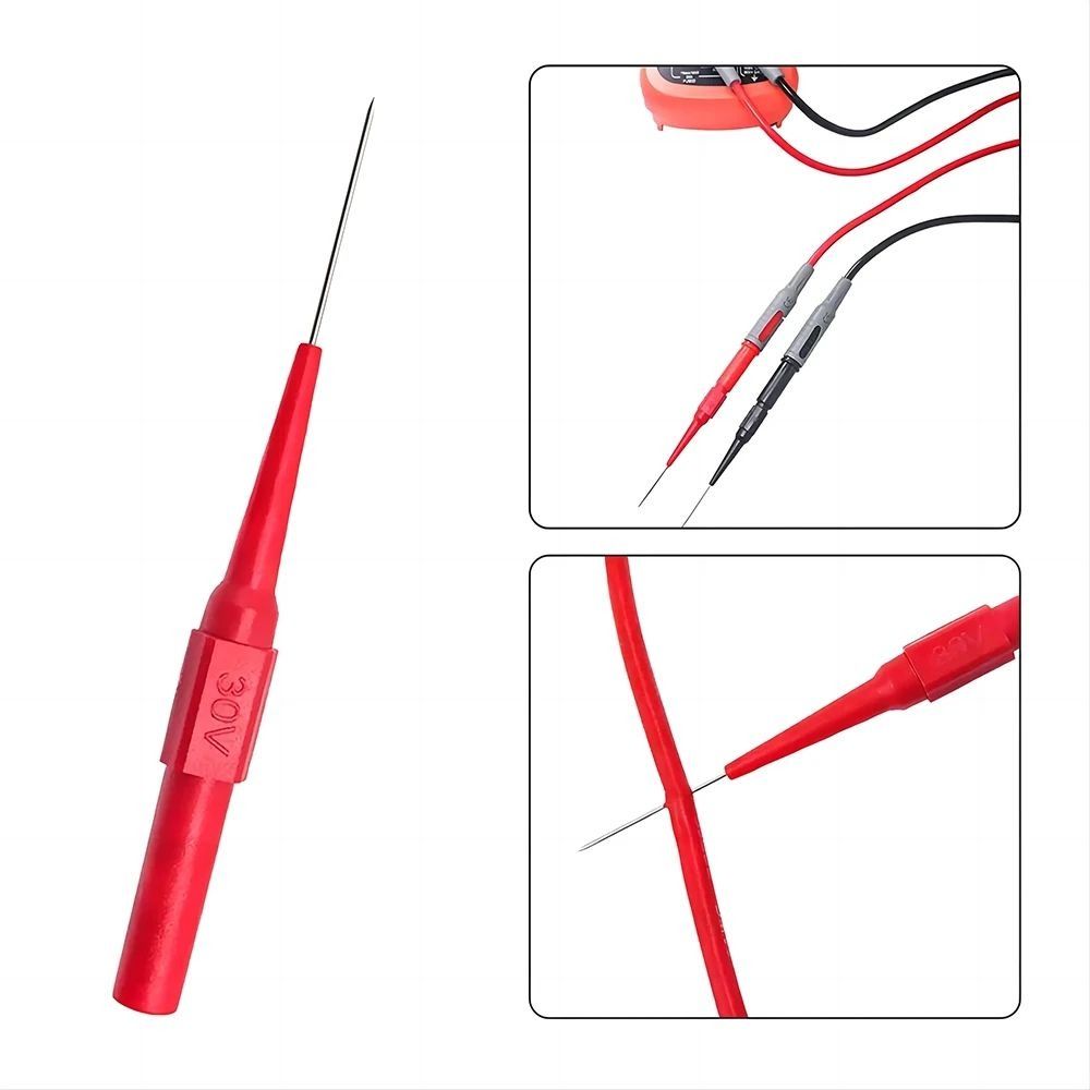 10pcs Brass Multimeter Tester 0.7mm Tip Test Leads Diagnostic Tools  Automotive Diagnostics