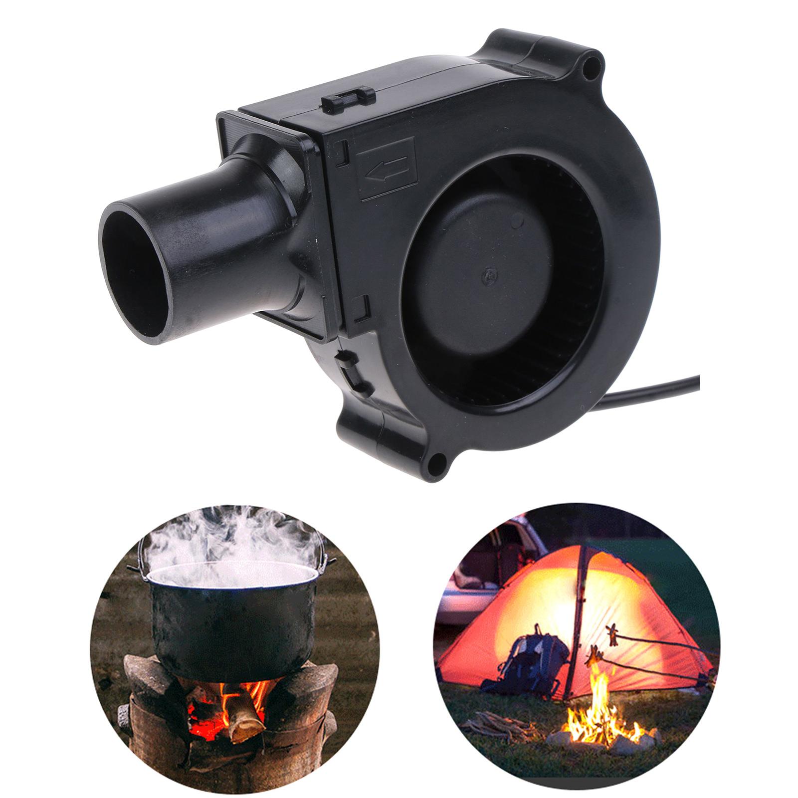 

Портативный 12-вольтовый вентилятор для барбекю, дровяная печь, регулируемая скорость, наружный мобильный портативный вентилятор для барбекю с регуляторами скорости