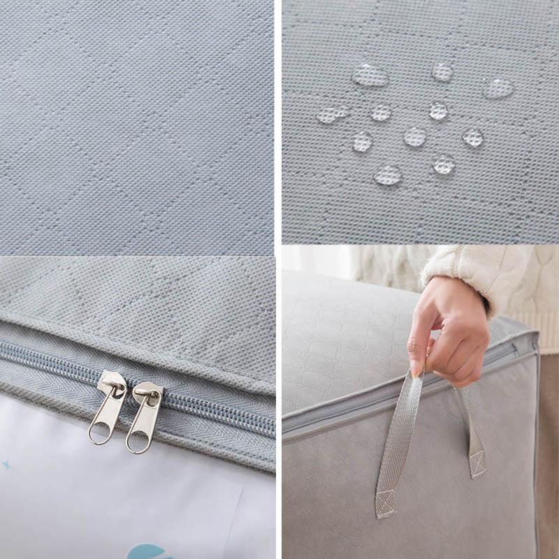 High Capacity Quilt Clothes Storage Bag Home Finishing Dust Bag Anti-bacterial Quilt Clothes Blanket Wardrobe Closet Storage Bag