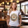 Medallion Flower T-Shirt Antique Floral Medallion Shirt Floral Tee Mother Day Gift for Mama Mom Granny Grandma Gran Nana Sister Aunt Women