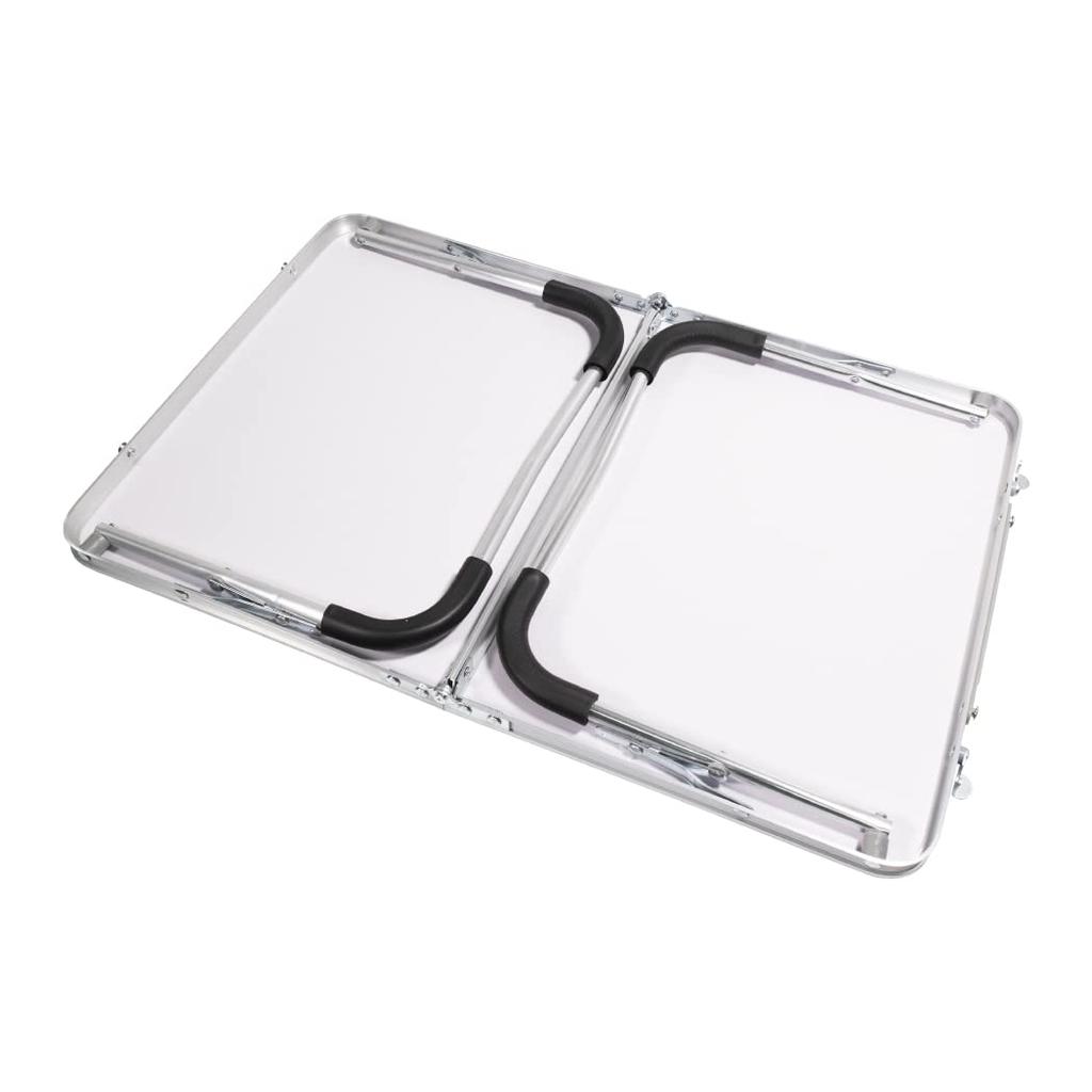 Pine Field Folding Aluminum Black Table,