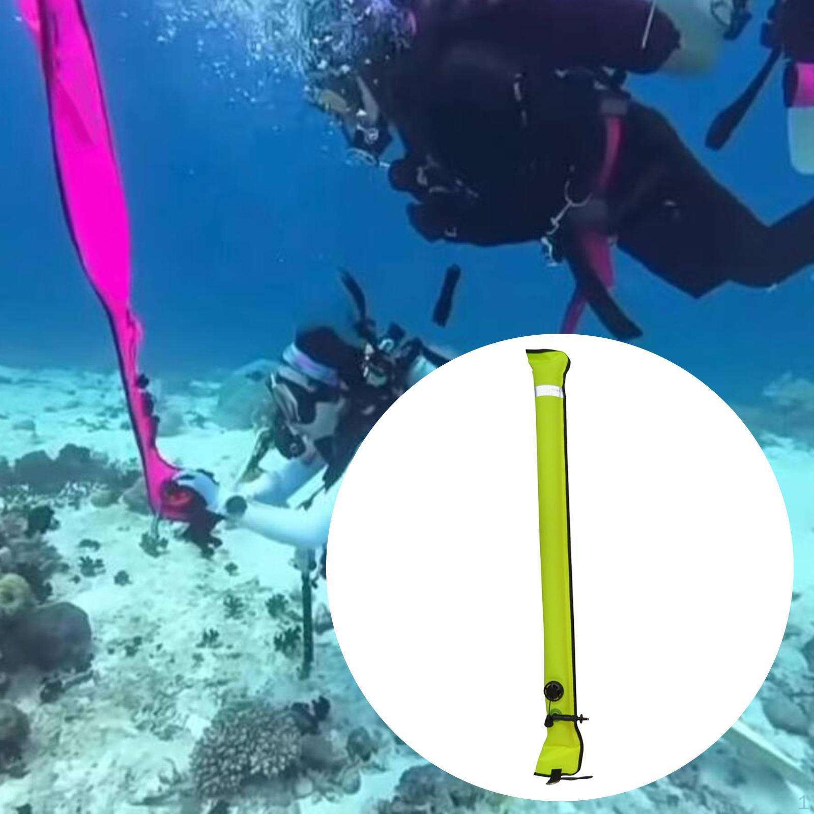 

Дайвинг Поверхностный маркер Буй Поплавок Снаряжение Высокая Видимость Для Начинающих На Открытом Воздухе Yellow 4.5cm Valve