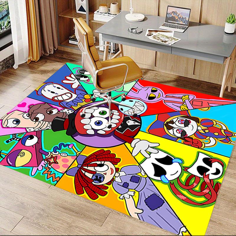 Colorful Cartoon Characters Carpet For Playroom Bedroom Living Room Sofa Home Decorkids Game Area Rug Nonslip Floor Mat