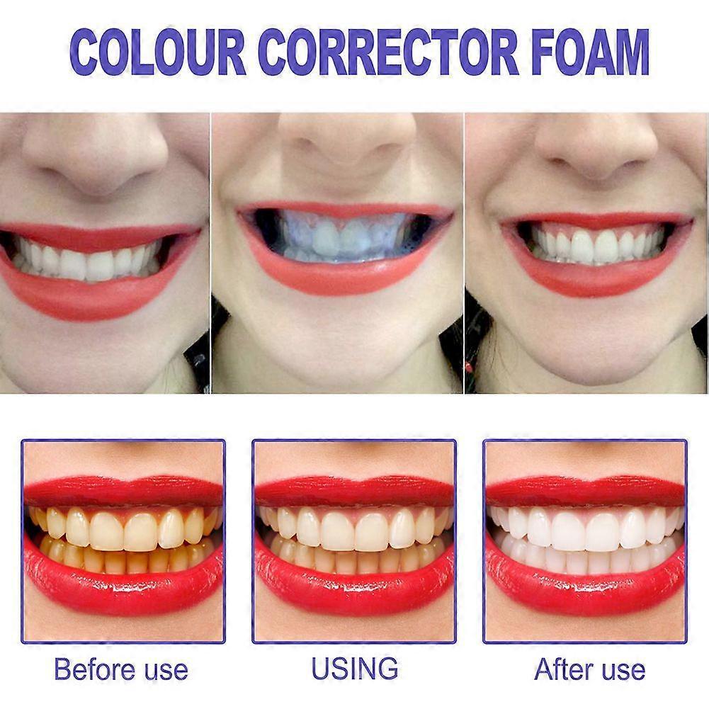 2pcs Tooth Cleaning Mousse Toothpaste Mouthwash Fresh Breath Tooth Stain Removal Brightening Whitening Bleaching Oral Hygiene Care