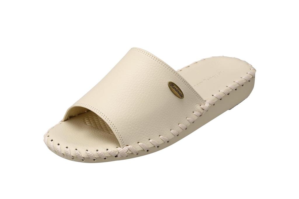Pansy 9553 Antibacterial Indoor Size Ivory Women's Hand-Knitted Slippers, Small,