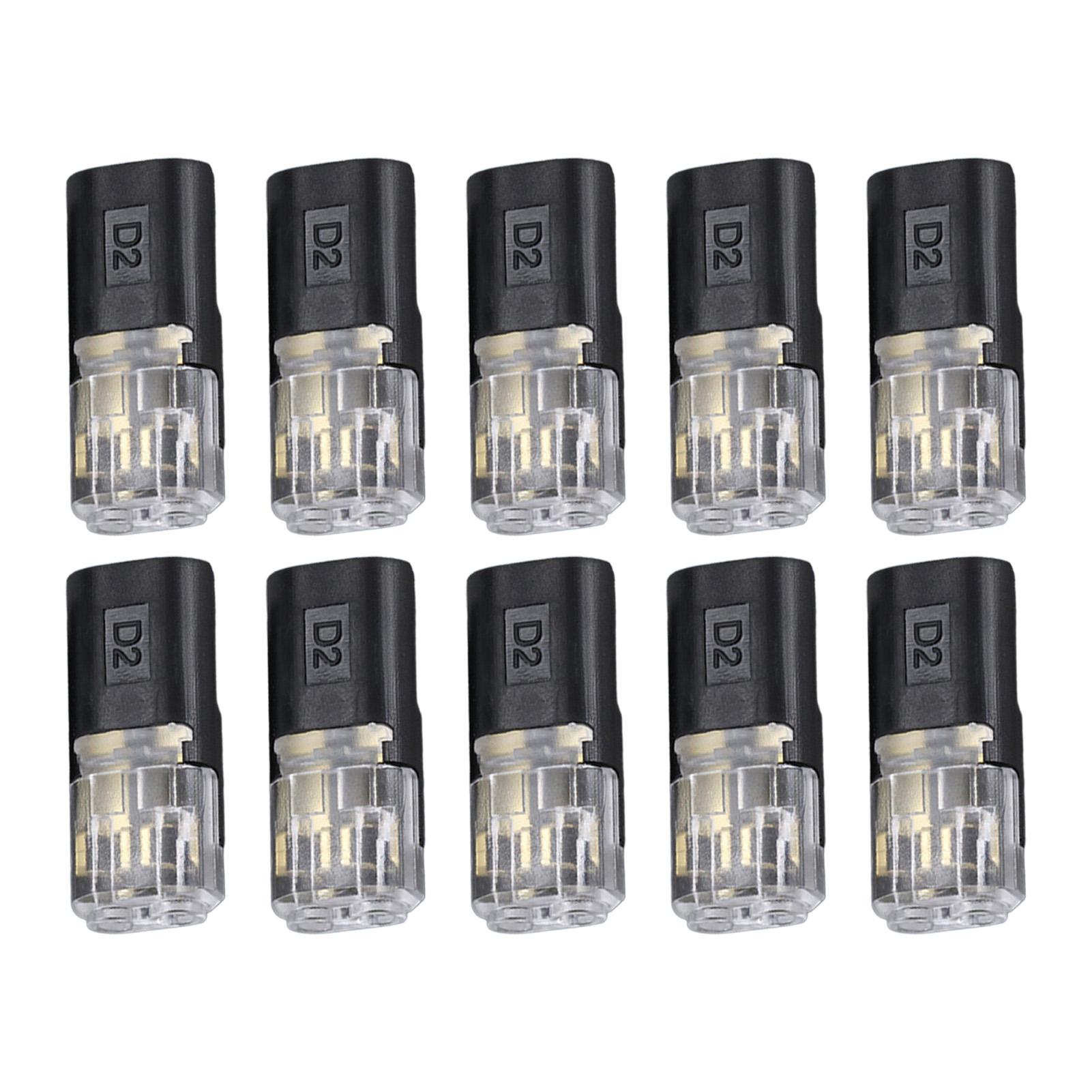 

D1 D2 LED Wire Connectors Plug and Play Solderless Terminal Blocks For Lighting PVC Insulated