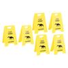 6PCS Cat Vomit Caution Signs Plastic Multifunctional Obvious Funny Cats Vomits Warning Sign for Indoor
