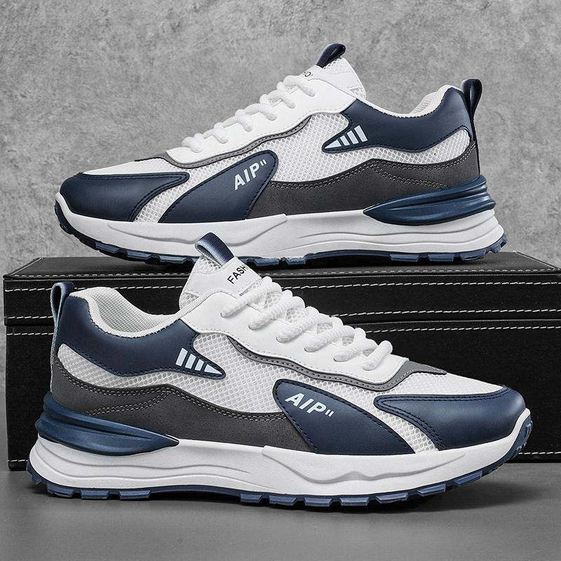 Fashion Men's shoes four seasons breathable soft bottom non-slip mesh casual sports shoes outdoor running shoes fashion student sneakers