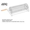 BBQ Rolling Basket Grill with Detachable Handle 360-degree Cage for 360 Degree Rotating Outdoor Camping Picnic Party Stainless Steel Mesh