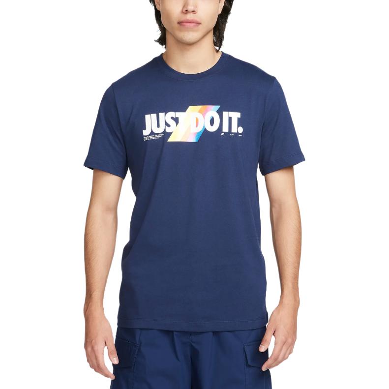 

Новая мужская футболка Nike Sportswear, темно-синяя, FQ8002-410 XXL