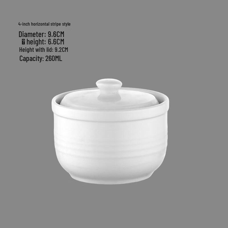 

Commercial Ceramic Water-Stewing Bowls with Lids