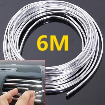 Popular 6-Meter Chrome Moulding Trim Strip Car Door Edge Scratch Guard Protector Cover